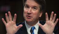 US Supreme Court nominee Brett Kavanaugh speaks on the second day of his confirmation hearing in front of the US Senate in Washington DC on September 5, 2018. (AFP / Saul Loeb) 