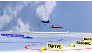 Video still from a 3D video published Facebook by the Russian Ministry of Defense