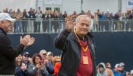 Jack Nicklaus greets fans before the Opening Ceremonies of the Sanford International at Minnehaha County Club on September 21, 2018 in Sioux Falls, South Dakota. Tasos Katopodis/Getty Images/AFP