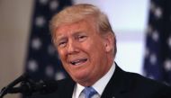 US President Donald Trump holds a press conference on September 26, 2018 in New York City.  John Moore/Getty Images/AFP 