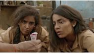 Still of the actresses Sanya Malhotra (L) and Radhika Madan from the movie Pataakha.
