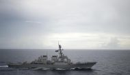 Guided-missile destroyer USS Decatur (DDG 73) operates in the South China Sea as part of the Bonhomme Richard Expeditionary Strike Group (ESG) in the South China Sea. Diana Quinlan/US Navy/Handout via Reuters 