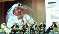 FROM LEFT: Mubarak Al Sulaiti, Chairman, Al Sulaiti Law Firm; Andreas Goldau, Head of Investor Relation, Ooredoo; Steve Wallace, CFA Institute, London; Akbar Khan, Senior Director, Asset Management, Rayyan Investment; Sami Boujilben, Chief Adviser, QFMA; 