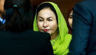 Rosmah Mansor, wife of former Malaysian prime minister Najib Razak, arrives at the Malaysian Anti-Corruption Commission (MACC) in Putrajaya on October 3, 2018. / AFP / Sadiq ASYRAF 