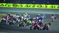 A file photo shows World Superbike Championships round taking place at Losail International Circuit. 