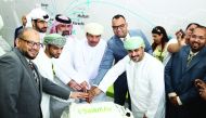 Najib bin Yahya Al Balushi, Ambassador of Oman to the State of Qatar; Rehan Ali Syed, Country Head of Najm Travel; Hashim A Al Mustafawi Al Hashemi, Board Member Najm Travel, and Mazin Ahmed Al Salmani, Commercial Director of SalamAir, along with other of