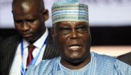 FILE PHOTO: Nigerian presidential challenger Atiku Abubakar at the national convention of the opposition People's Democratic Party in Port Harcourt in the Niger Delta, Nigeria, October 6, 2018. REUTERS/Tife Owolabi/File Photo