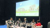 QICDRC officials during the conference in Rome.