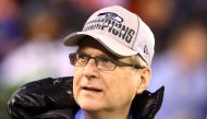 File photo of Seattle Seahawks owner Paul Allen on the field before Super Bowl XLVIII against the Denver Broncos at MetLife Stadium in East Rutherford, New Jersey, U.S., February 2, 2014. Mark J. Rebilas/File Photo