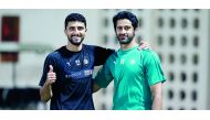 Al Sadd defender Ibrahim Majid (left) is back in action after missing weeks of action due to injury.  