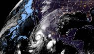 This NOAA/RAMMB satellite handout image taken at 5:30 UTC on October 22, 2018 shows hurricane Willa off Mexico's Pacific coast. AFP PHOTO / NOAA/RAMMB