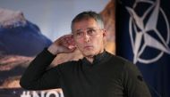  NATO Secretary General Jens Stoltenberg speaks during media conference after the NATO's largest military exercise since the Cold War, ''Trident Juncture 18'' started in Trondheim, Norway on October 30, 2018. Dursun Aydemir - Anadolu