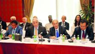 Dr Wu Bingbing (right) of Institute for International and Strategic Studies, Peking University; Sean Cleary (second left), Strategic Concepts (Pty) Ltd South Africa; Dr. Krishna Kumar (left) of Rand Corporation; and Hani Findakly, United States; attending