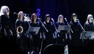 Vocal ensemble Corona performs during the 22nd Jazz Fest in Sarajevo, Bosnia and Herzegovina November 4, 2018. Reuters/Stringer 