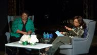 Oprah Winfrey takes part in a town hall meeting with Democratic gubernatorial candidate Stacey Abrams ahead of the mid-term election in Marietta, Georgia, US November 1, 2018. Reuters/Chris Aluka Berry