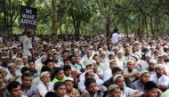 FILE PHOTO: Rohingya refugees take part in a protest at the Kutupalong refugee camp to mark the one year anniversary of their exodus in Cox's Bazar, Bangladesh, August 25, 2018. Reuters/Mohammad Ponir Hossain 