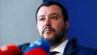 Italy's far right leader and Interior Minister Matteo Salvini attends a a news conference with French far right leader Marine Le Pen in Rome, Italy October 8, 2018. Reuters/Max Rossi