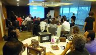The students of HEC Paris in Qatar attending a session.