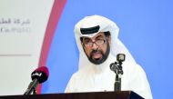 Qatar Stock Exchange CEO Rashid bin Ali Al Mansoori opening the 9th Annual IR Conference yesterday. Pic: Abdul Basit / The Peninsula
