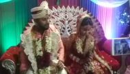 The groom, bandaged up, returned to his bride-to-be just three hours later and performed his wedding rituals.