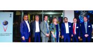 ICAEW members and panelists pose for a group picture.