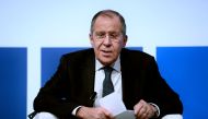 Russia's Foreign Minister Sergei Lavrov takes part in the summit of Foreign Ministers of Mediterranean countries Forum MED 2018, in Rome, on November 23, 2018. AFP / Filippo Monteforte 