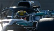 Mercedes' British driver Lewis Hamilton steers his car during the third practice session at the Yas Marina circuit on November 24, 2018, in Abu Dhabi, ahead of the Abu Dhabi Formula One Grand Prix. / AFP / GIUSEPPE CACACE