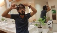 Hassan al-Kontar at KLIA2 International Departure Hall (Instagram/hassan_alkontar) 