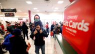 Customers arrive to shop during the Black Friday sales event on Thanksgiving Day at JCPenney in Niles, Illinois,  November 22, 2018. Reuters/John Gress