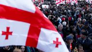 Opposition supporters hold a rally following the recent presidential election in Tbilisi, Georgia December 2, 2018. REUTERS/David Mdzinarishvili