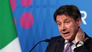 Italian Prime Minister Giuseppe Conte holds a news conference on the final day of the G20 leaders summit in Buenos Aires, Argentina December 1, 2018. Reuters/Agustin Marcarian
 