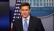 FILE PHOTO: US National Security Adviser General Michael Flynn delivers a statement daily briefing at the White House in Washington, US, February 1, 2017. REUTERS/Carlos Barria/File Photo