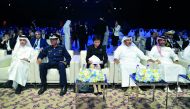Minister of Transport and Communications, H E Jassim bin Saif Al Sulaiti  with Dr. Fang Liu,  Secretary- General of ICAO; Akbar Al Baker, Group CEO, Qatar Airways and other officials on the opening of ICAO 5th Global Aviation Training and TrainAir Plus Sy