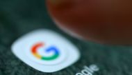 File photo of the Google app logo is seen on a smartphone in this picture illustration taken September 15, 2017. REUTERS/Dado Ruvic/Illustration/File Photo