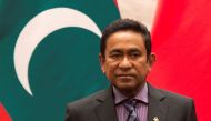 FILE PHOTO: Maldives President Abdulla Yameen attends a signing meeting at the Great Hall of the People in Beijing, China December 7, 2017. Fred Dufour/Pool via REUTERS