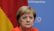 :FILE PHOTO: German Chancellor Angela Merkel attends a meeting with U.S. President Donald Trump during the G20 leaders summit in Buenos Aires, Argentina December 1, 2018. REUTERS/Luisa Gonzalez
