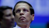 Sri Lanka's President Maithripala Sirisena looks on during a special party convention in Colombo, Sri Lanka December 4, 2018. (REUTERS/Dinuka Liyanawatte/File Photo)