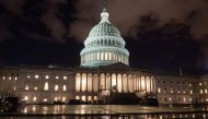 The US Capitol is seen ahead of a possible government shutdown, in Washington, DC, December 21, 2018.  / AFP / SAUL LOEB 