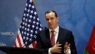 Brett McGurk, U.S. envoy to the coalition against Islamic State, speaks during a news conference at the U.S. Embassy in Amman, Jordan, November 6, 2016. (REUTERS/Muhammad Hamed / file photo)