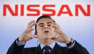  In this file photo taken on May 11, 2012, President and CEO of Japan's auto giant Nissan Carlos Ghosn gestures as he answers questions during a press conference at the headquarters in Yokohama, suburban Tokyo. / AFP / Toru YAMANAKA