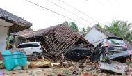 Damage is seen after tsunami waves hit the Pandeglang, Serang, South Lampung and Tanggamus Regencies on December 24, 2018, in Pandeglang, Indonesia. Mahmut Atanur - Anadolu