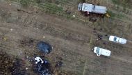 Site of a helicopter accident in which the governor of the Mexican state of Puebla, Martha Erika Alonso, and her husband, senator and former governor of the same region, Rafael Moreno, died when the chopper plummeted to the ground in San Pedro Tlaltenango