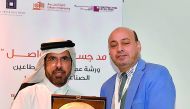 Dr Abdulla Y Al Sayed (Chief Project Delivery Officer – Asia & Africa, Qatari Diar) with Prof. Abdelmagid Hammuda, (Acting Dean, CENG).
