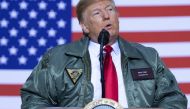President Donald Trump arrived in Iraq on his first visit to US troops deployed in a war zone since his election two years ago (AFP / SAUL LOEB)