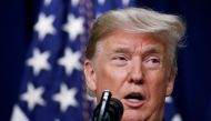  U.S. President Donald Trump speaks during a ceremony in Washington on December 20, 2018. (REUTERS/Jim Young/File Photo)