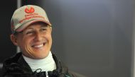 FILE PHOTO: Michael Schumacher at Spa-Francorchamps, Spa, Belgium. Crispin Thruston
