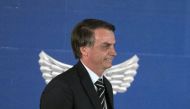 Brazil's President Jair Bolsonaro attends the handover ceremony of his new Defence Minister Fernando Azevedo e Silva in Brasilia, Brazil on January 2, 2018. (AFP / Sergio LIMA)
