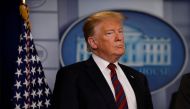 U.S. President Donald Trump speaks to reporters about border security in the Briefing Room at the White House in Washington, U.S., January 3, 2019. (REUTERS/Carlos Barria )