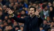FILE PHOTO: Real Madrid coach Santiago Solari. REUTERS/Juan Medina