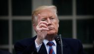 U.S. President Donald Trump speaks to reporters in the Rose Garden after a meeting with U.S. Congressional leaders about the government shutdown and border security at the White House in Washington, U.S., January 4, 2019. REUTERS/Carlos Barria